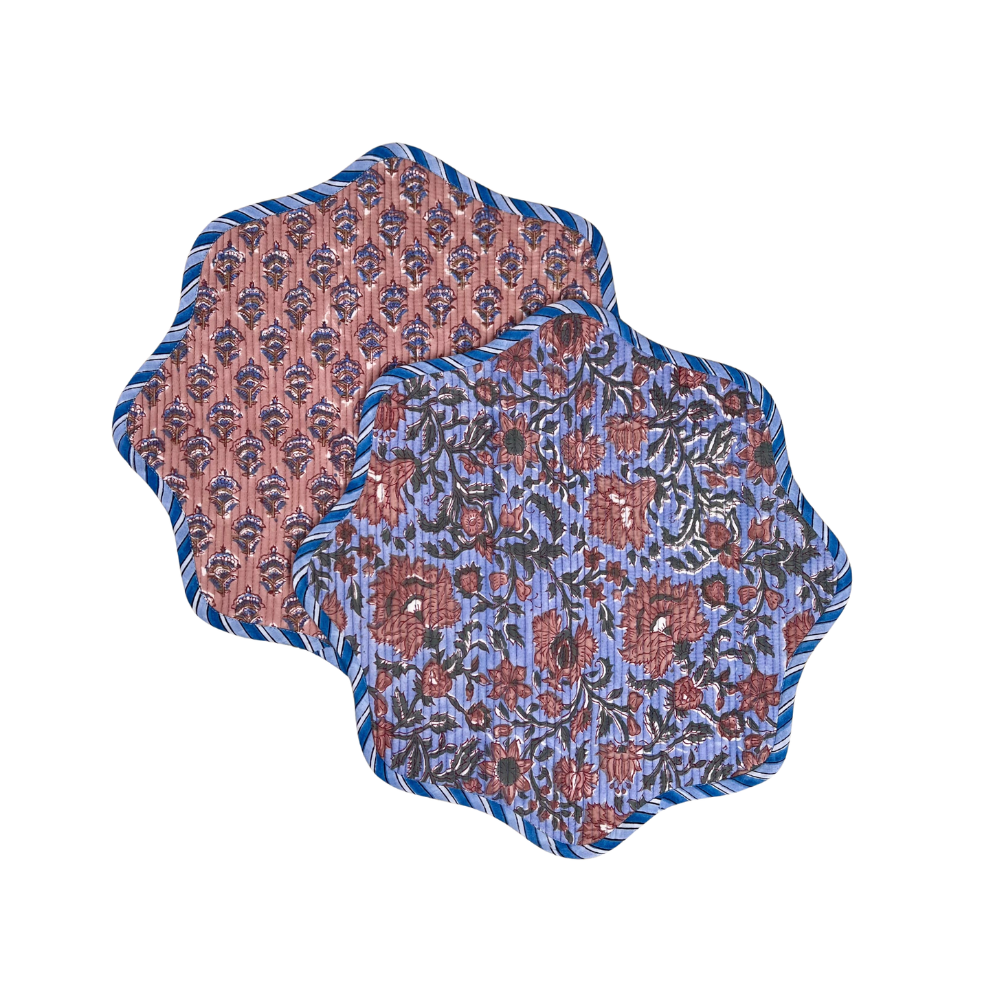 ‘The Breakfast’ Placemat - Scallop - Block Print