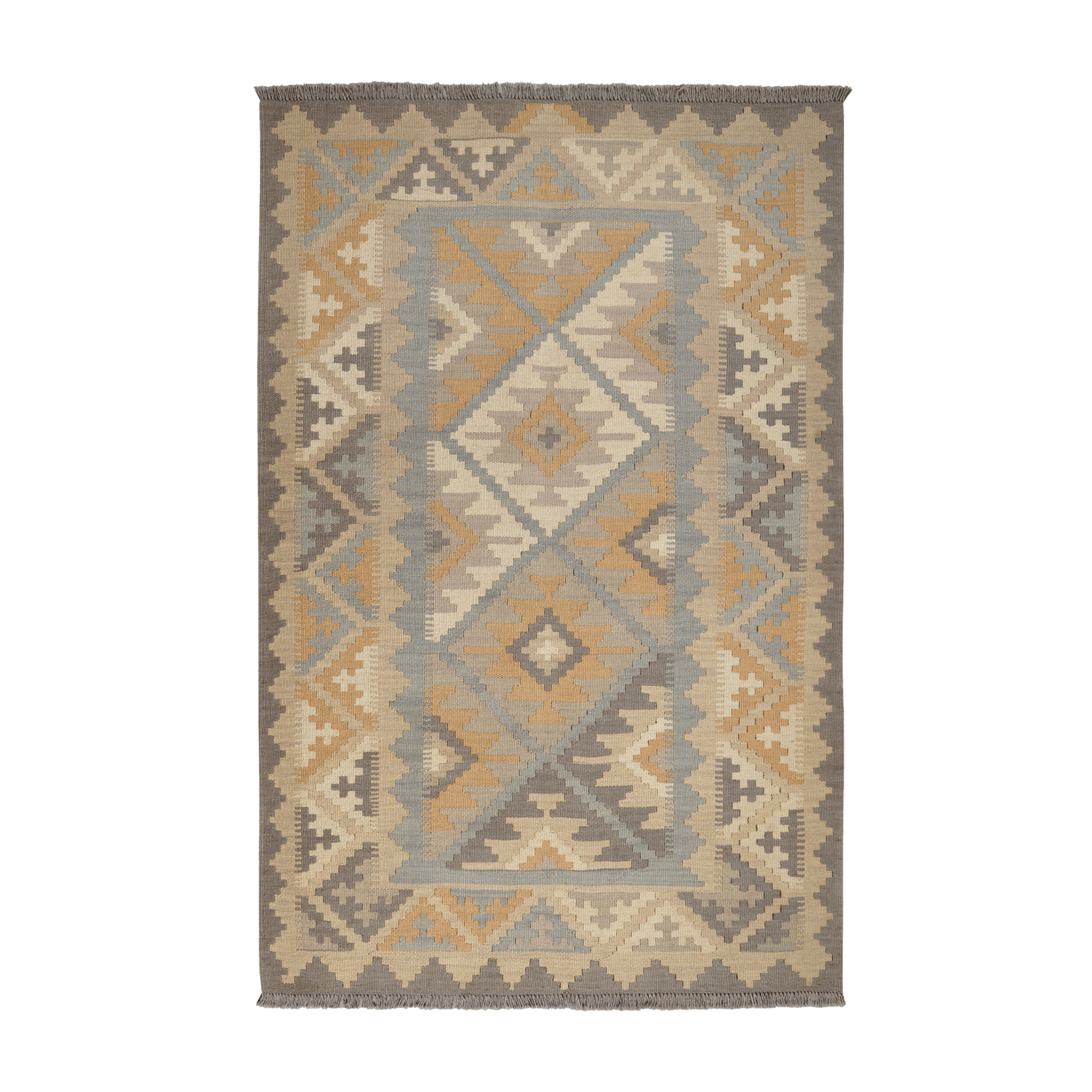 Kilim Gashgai Rug · Hand-Woven - Grey, 178x118 cm