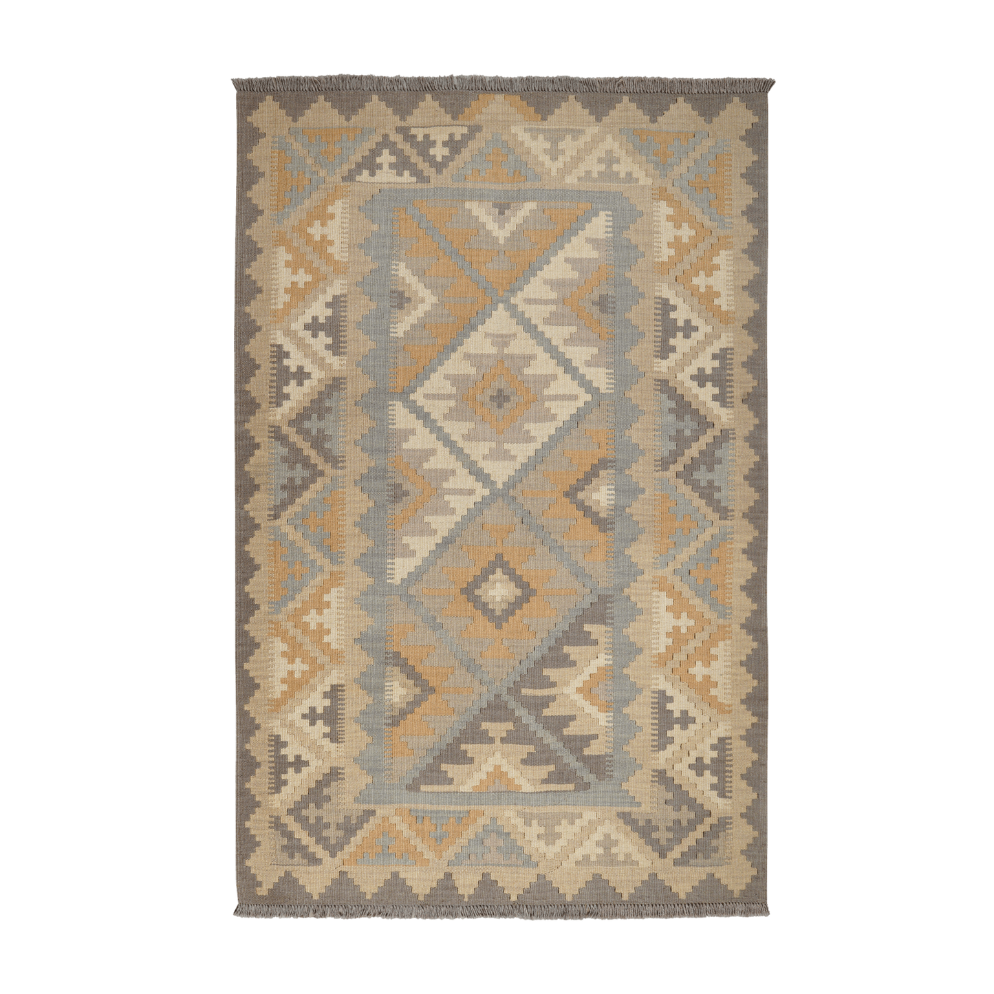 Kilim Gashgai Rug · Hand-Woven - Grey, 178x118 cm