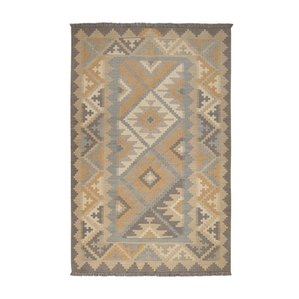 Kilim Gashgai Rug · Hand-Woven - Grey, 178x118 cm