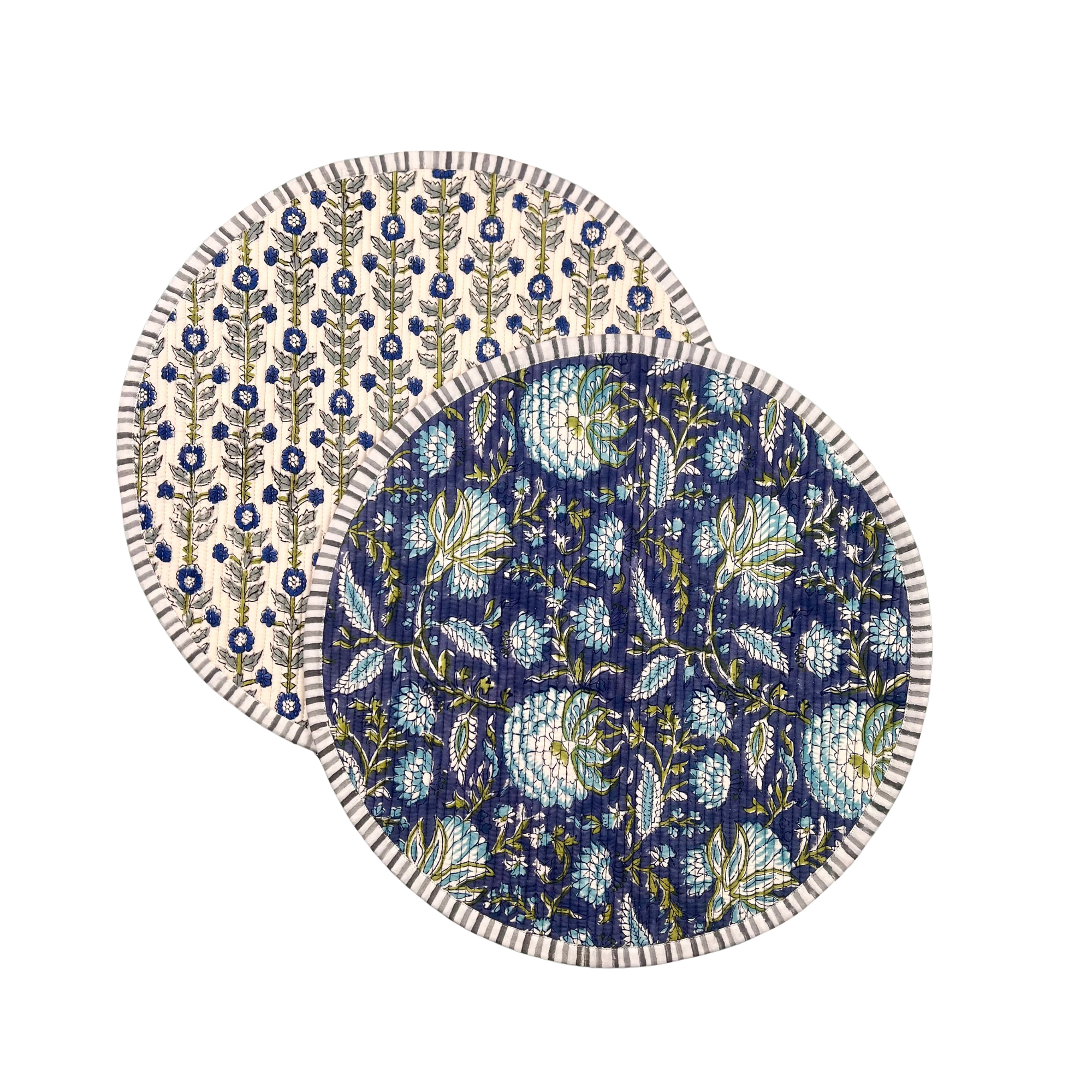 ‘The Breakfast’ Placemat - Round - Block Print
