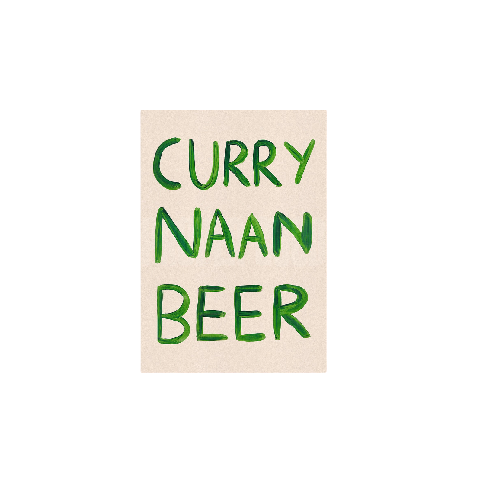 Curry Naan Beer Print