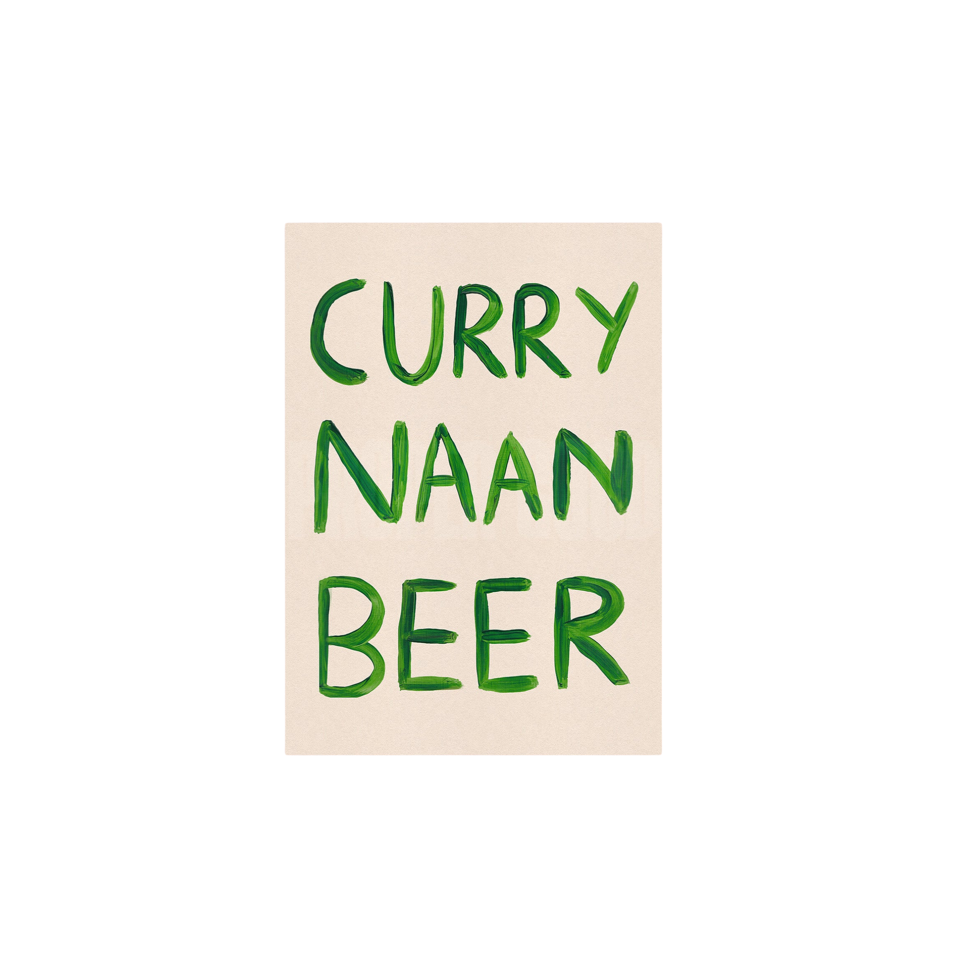 Curry Naan Beer Print