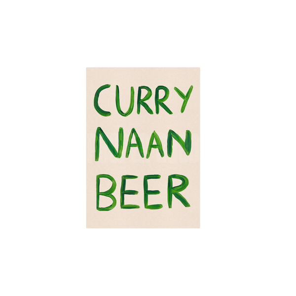 Curry Naan Beer Print