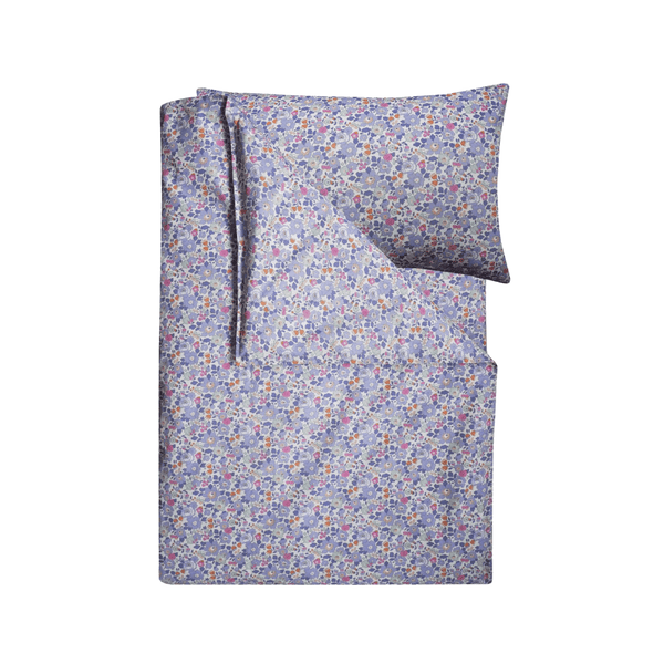 Duvet Set Made With Liberty Fabric Betsy Lavender Blue