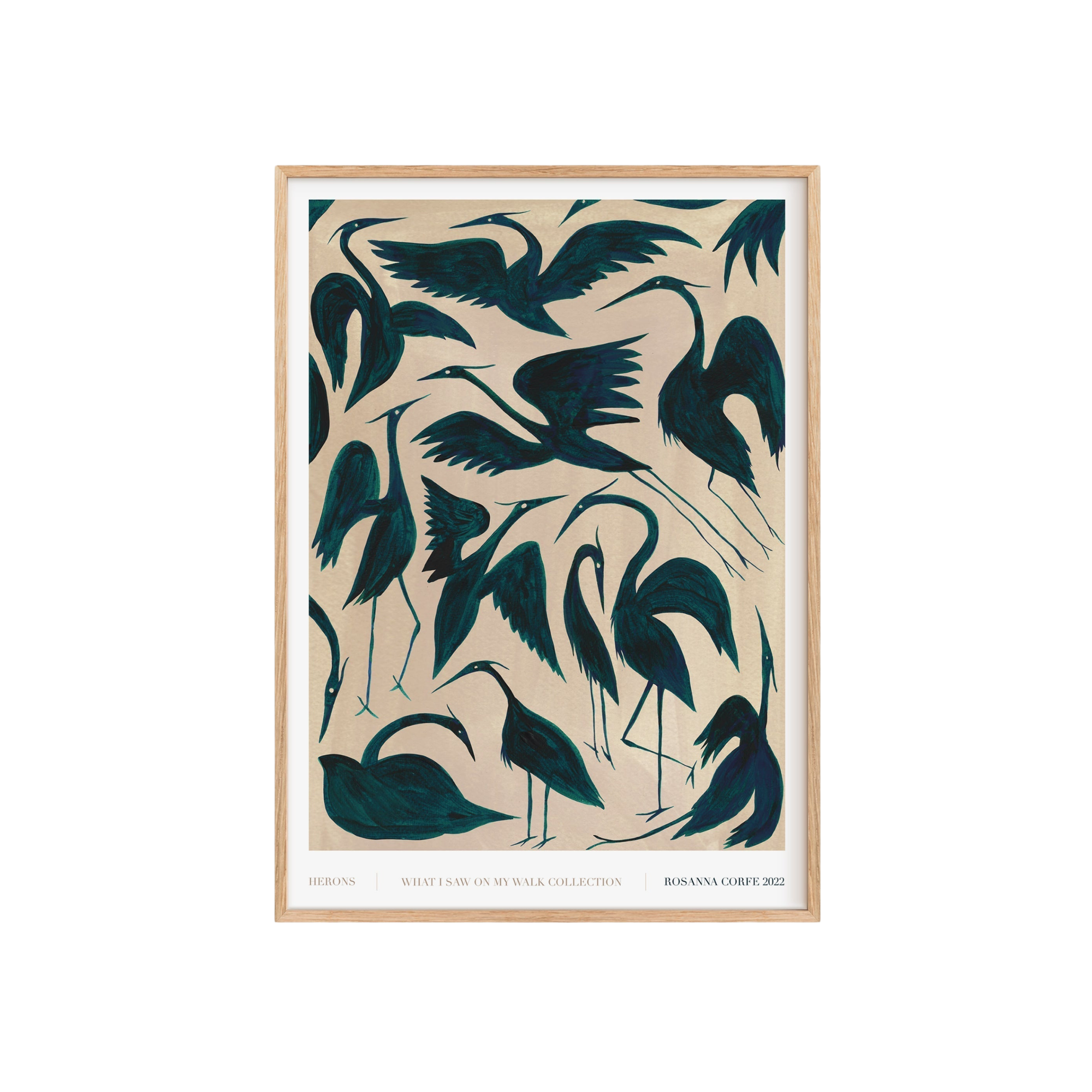Herons Pattern Art Print