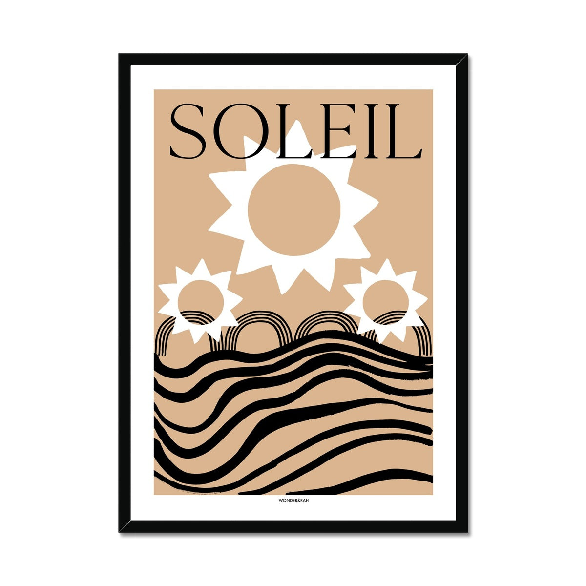 Soleil Abstract (Text) Print