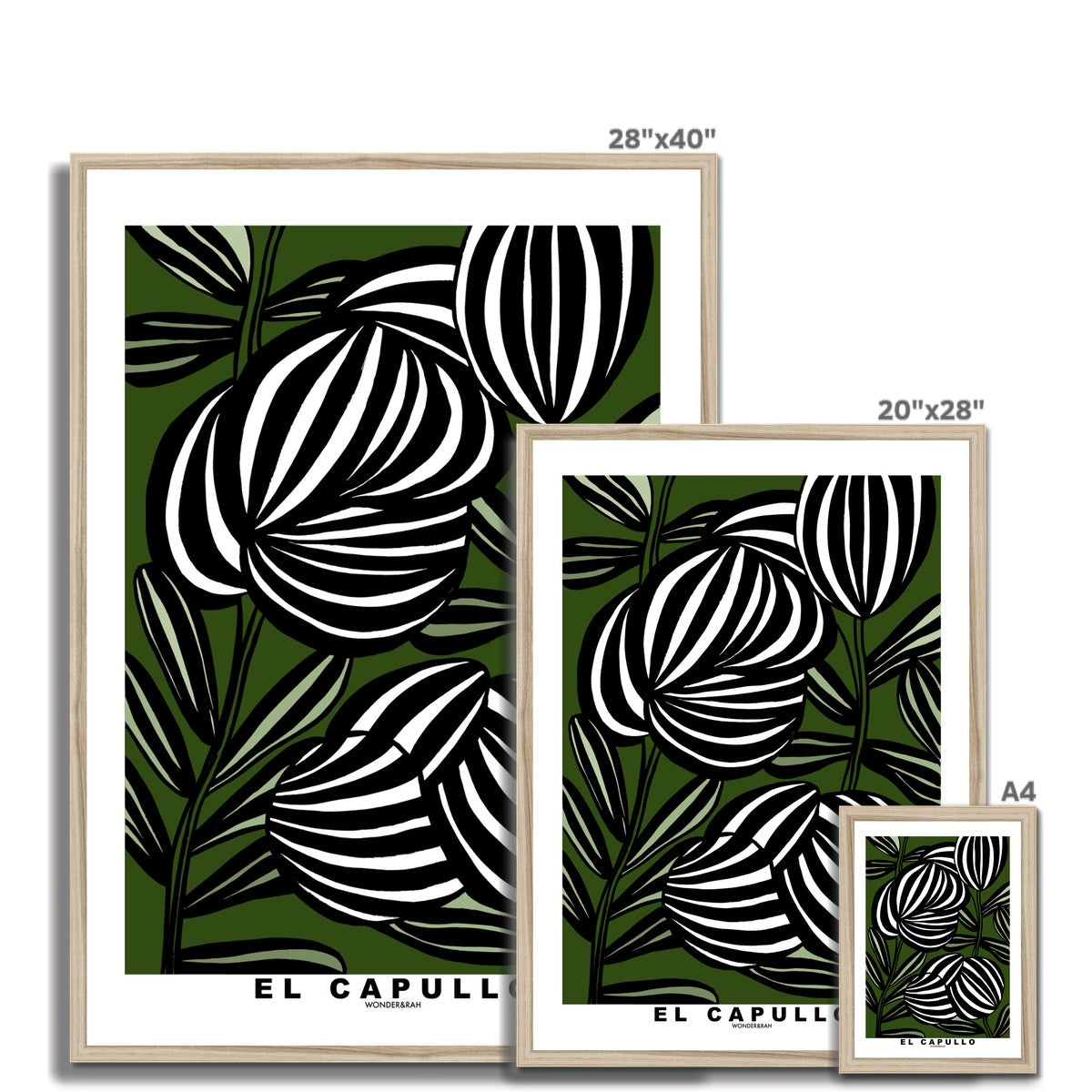 Green El Capullo Floral Print