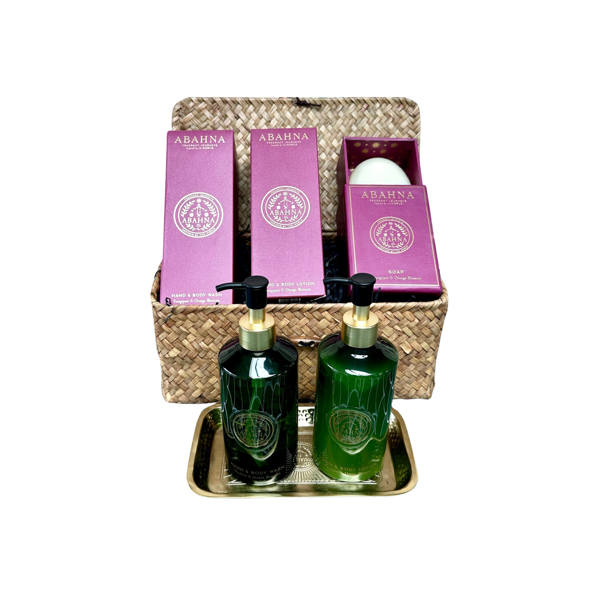 Bathroom Essentials Hamper - Frangipani & Orange Blossom