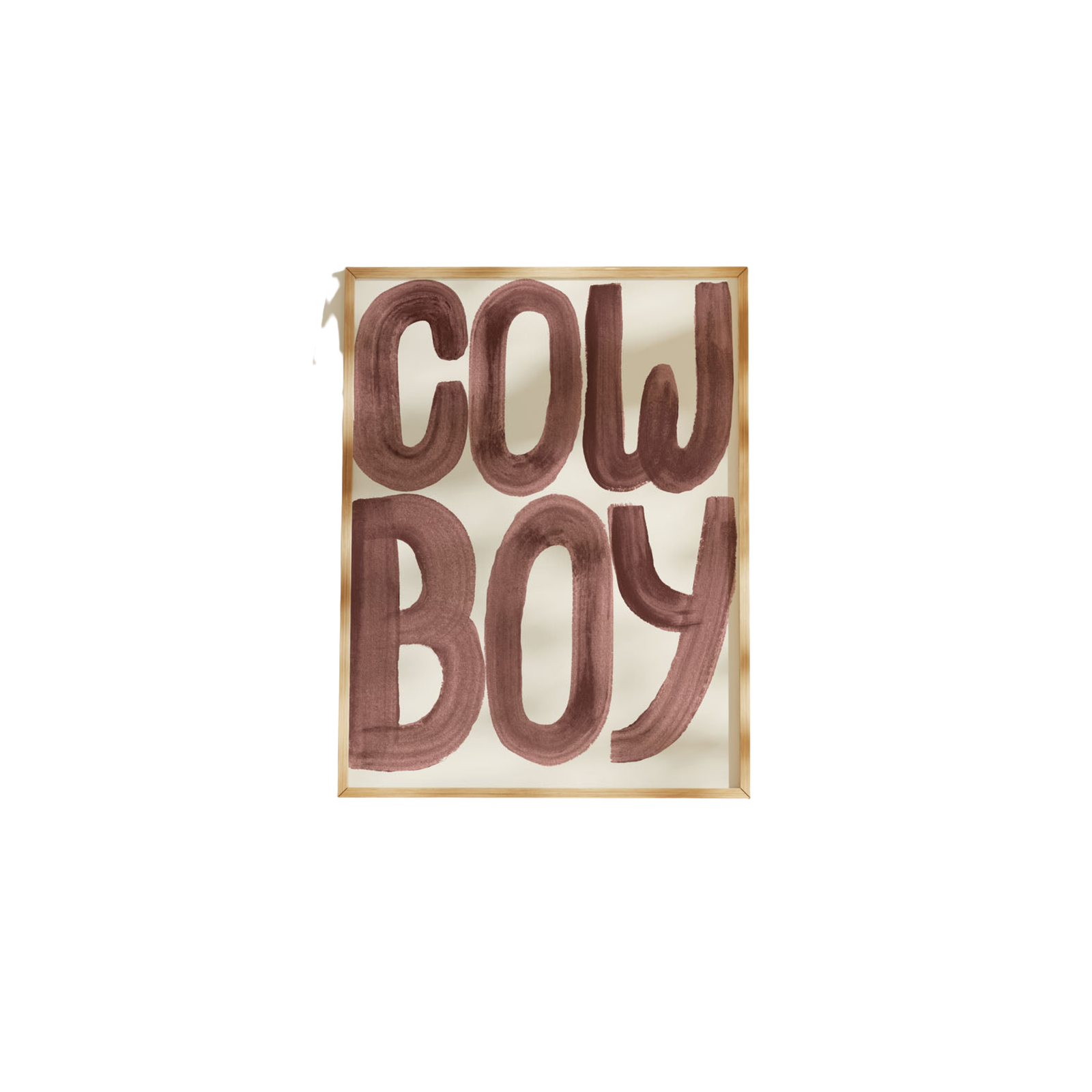 Cowboy Typography Art Print