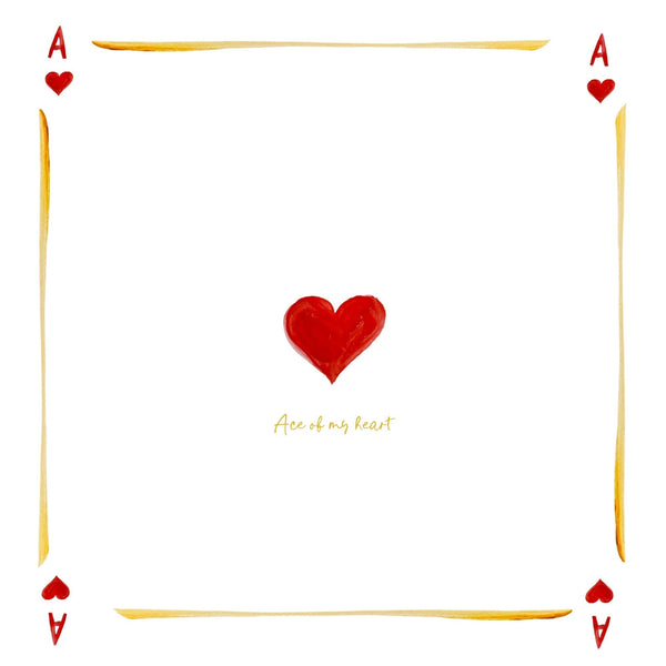 Ace of my Heart / Perfect Shot - Set of Two Linen Napkins