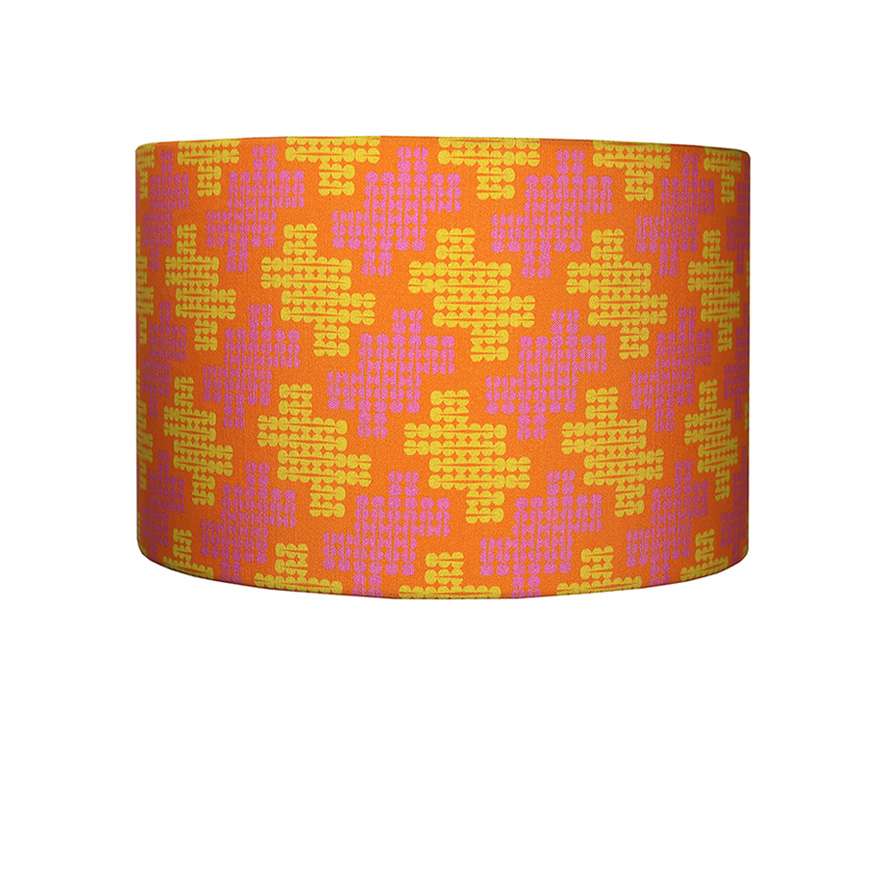 Acid Houndstooth Lampshade