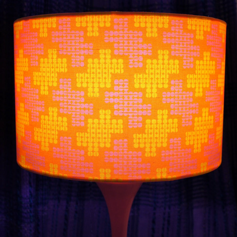 Acid Houndstooth Lampshade