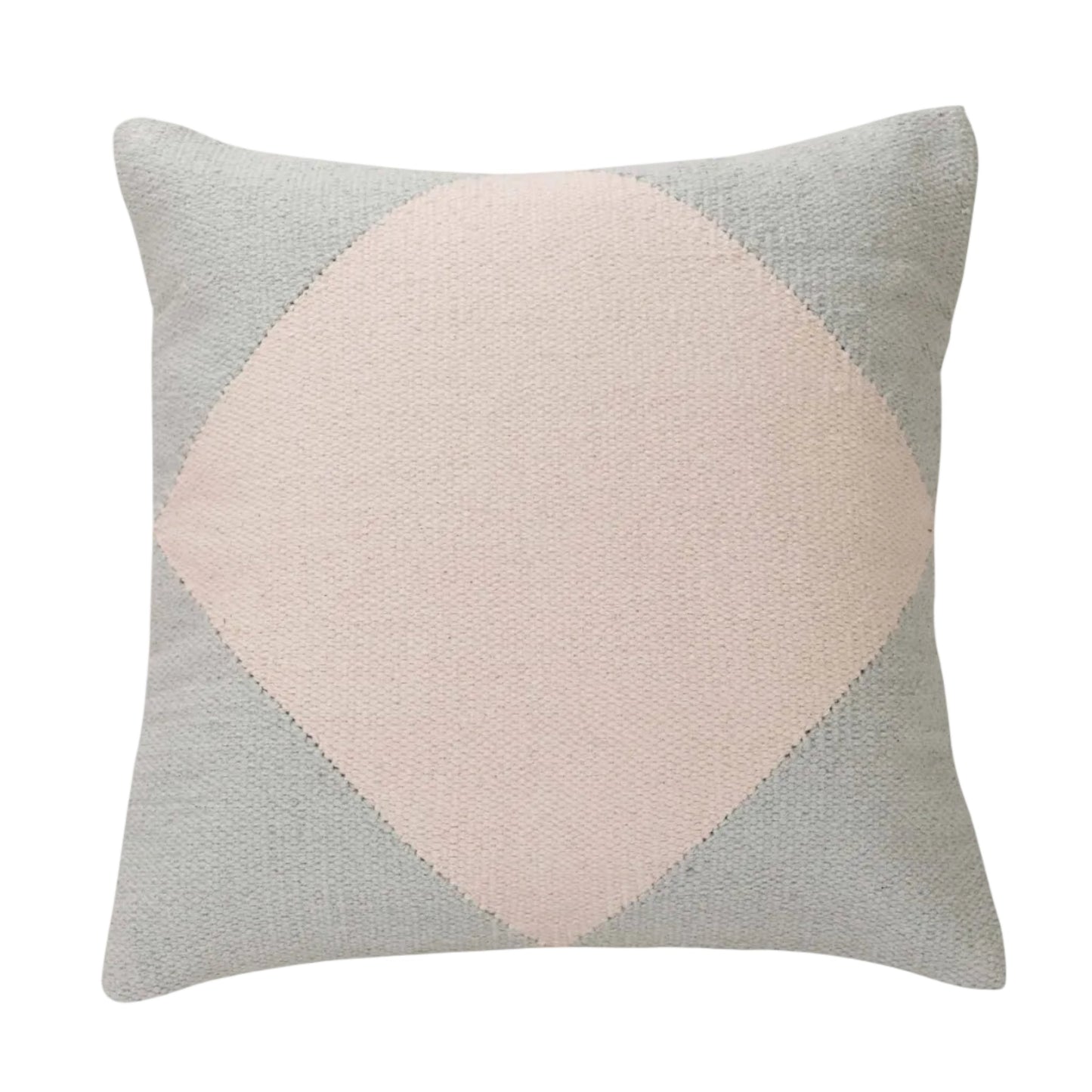 Diamond Accent Pillow, Blue inch | CUSHION COVER ONLY - Casa Amarosa