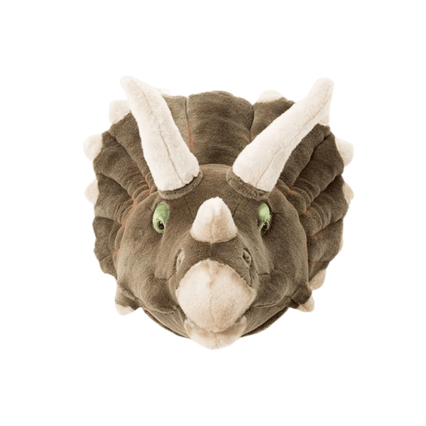 Adam the Triceratops Wall Mounted Plush Head