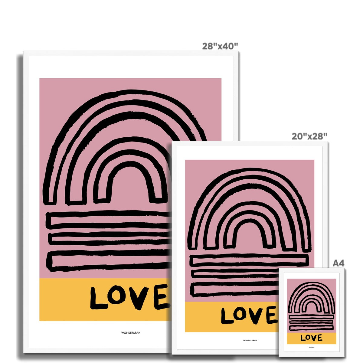 Happy Love Abstract Print