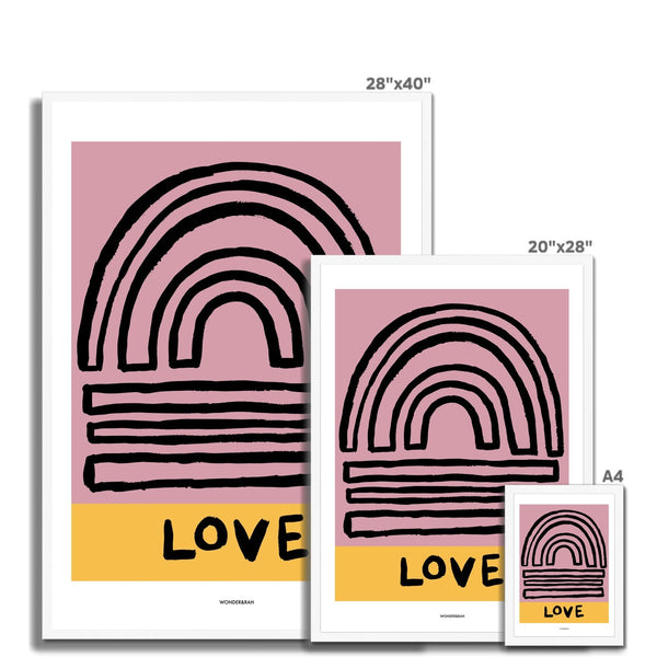Happy Love Abstract Print