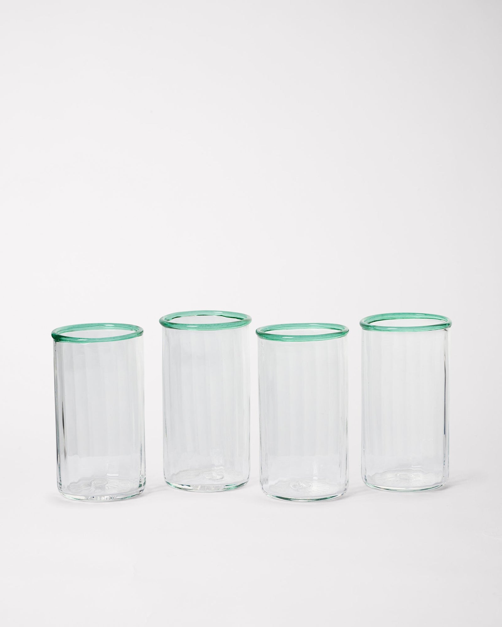 Peter Glass Green Large - Set of Four