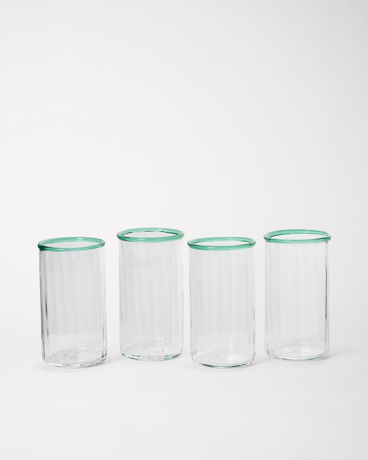 Peter Glass Green Large - Set of Four