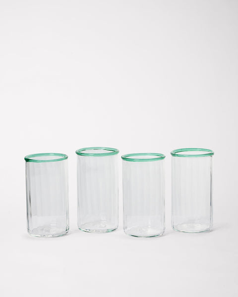Peter Glass Green Large - Set of Four