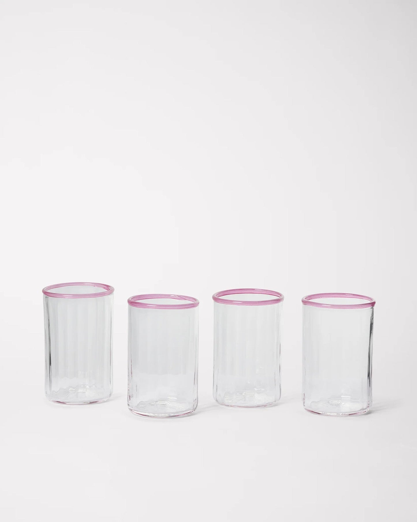 Peter Glass Pink Small - Set of Four