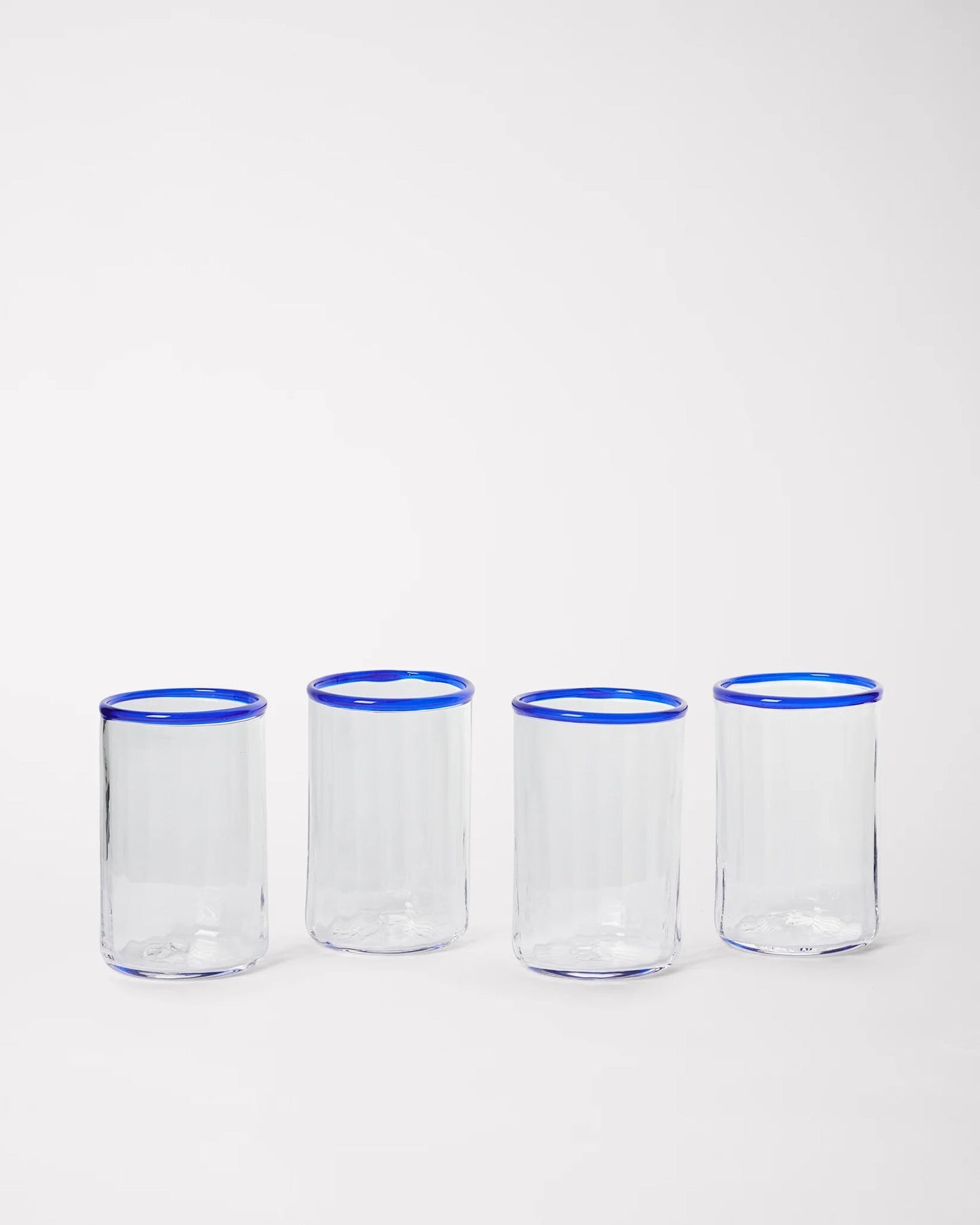 Peter Glass Blue Small - Set of Four