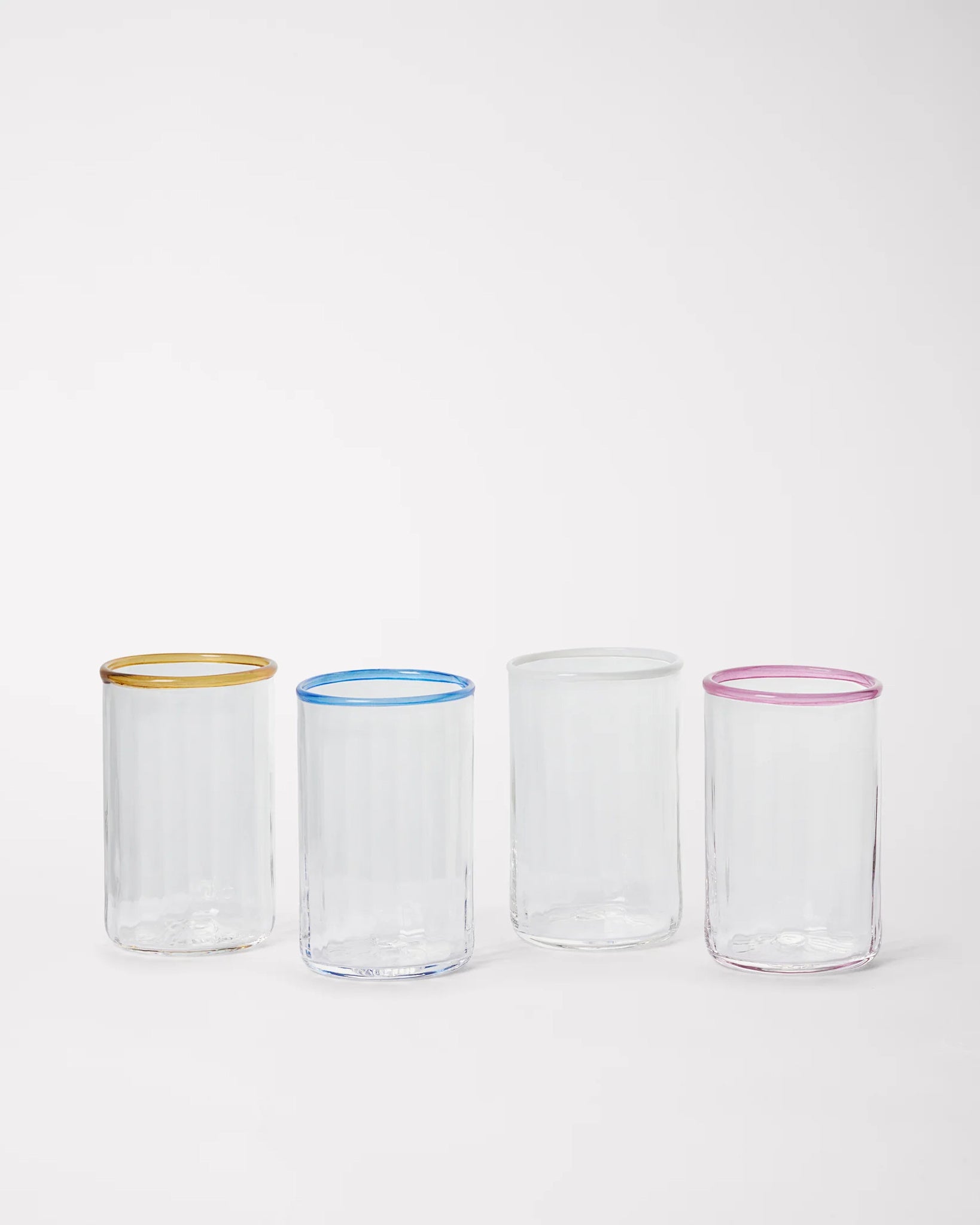 Peter Glass Multi Colours Small - Set of Four Mixed