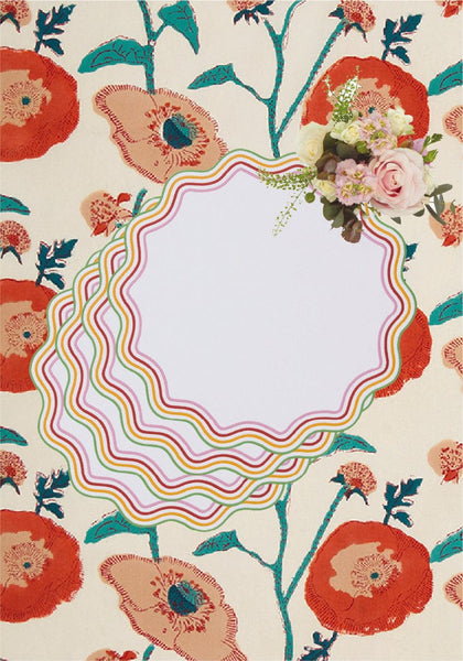 Alice Multi Coloured Trim Placemats - Set of 4 - Casa by Josephine Jenno