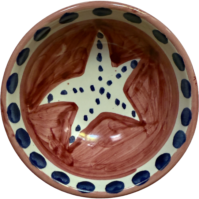 Amalfi Bowl 11 cm – Red Starfish