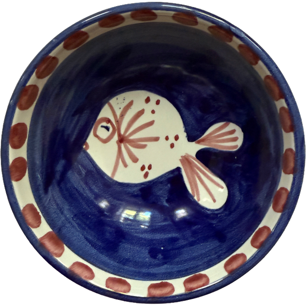 Amalfi Bowl 11 cm – Blue Fish