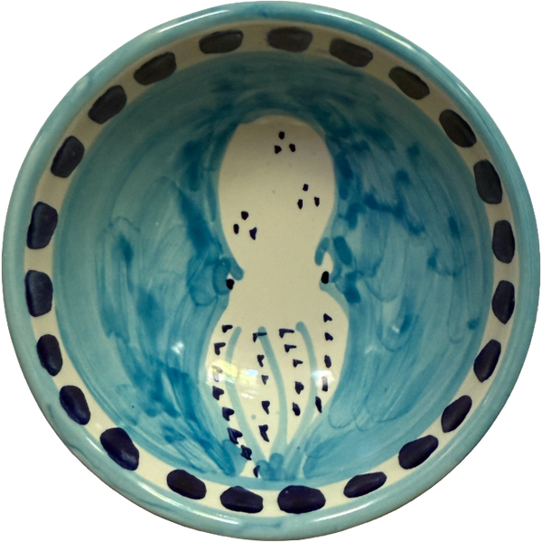 Amalfi Bowl 11 cm Turquoise Octopus