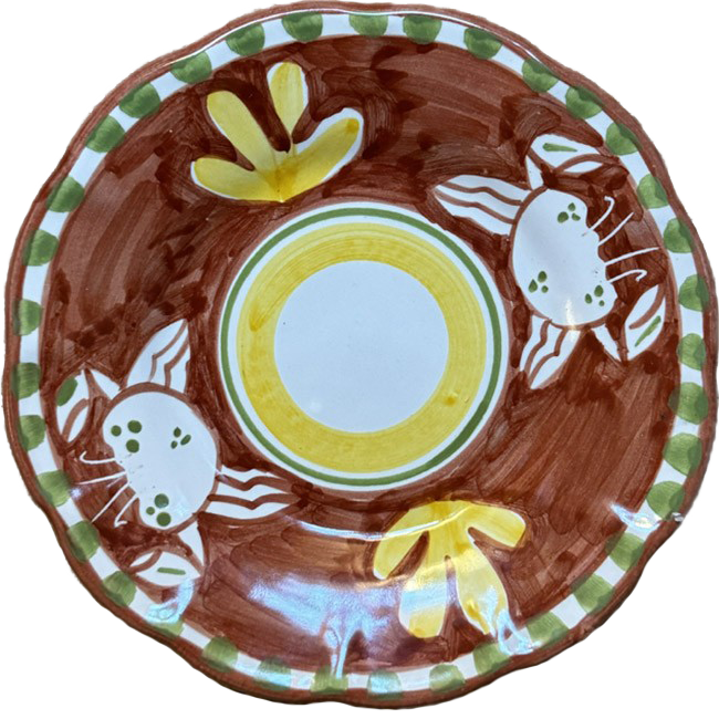 Amalfi Crab Plate 16 cm – Terracotta