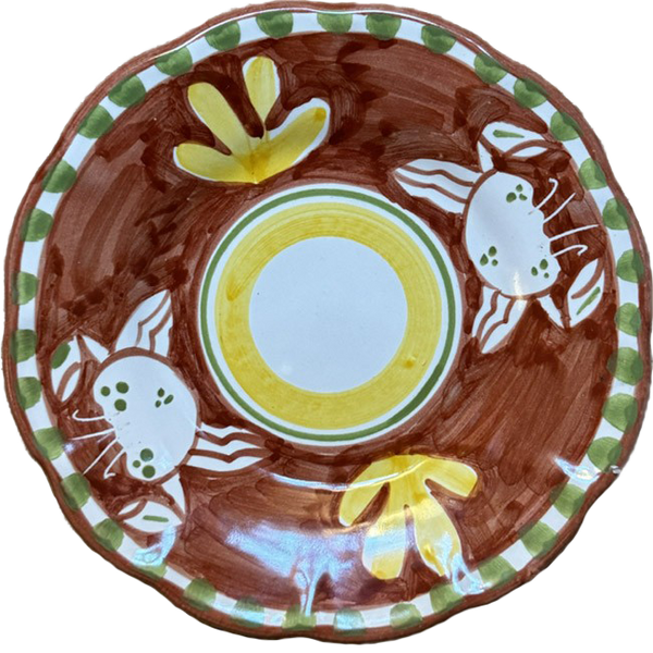 Amalfi Crab Plate 16 cm – Terracotta