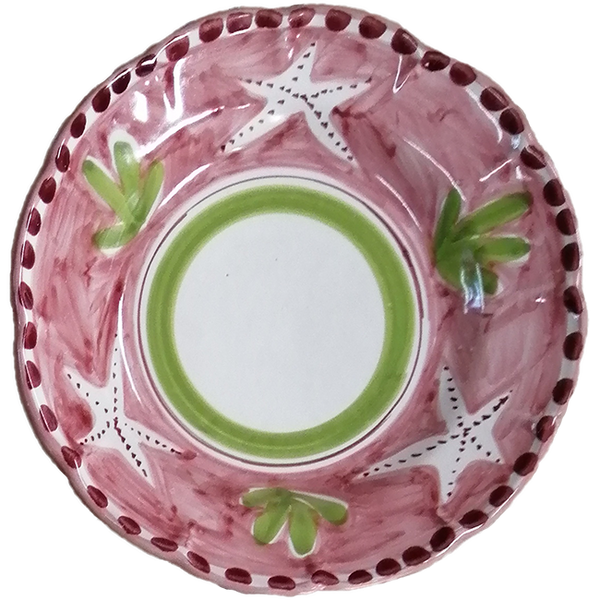Amalfi Pasta Plate 25cm Pink Starfish