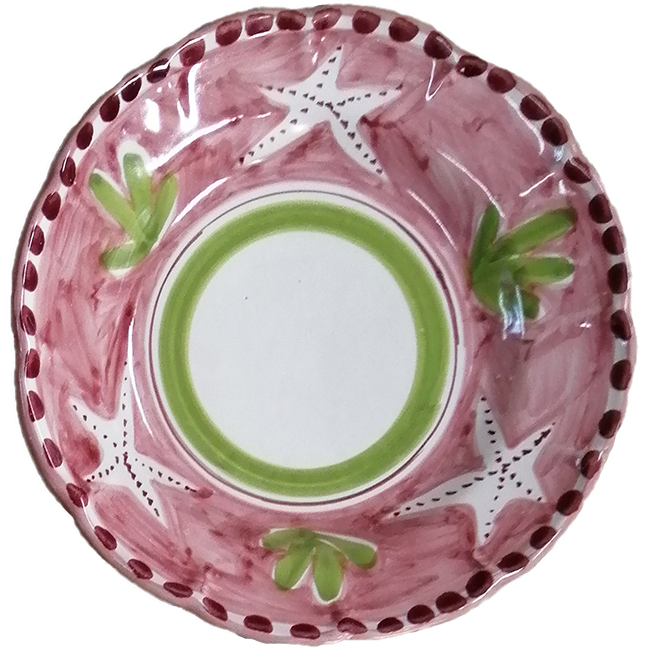 Amalfi Plate 20 cm Pink Starfish