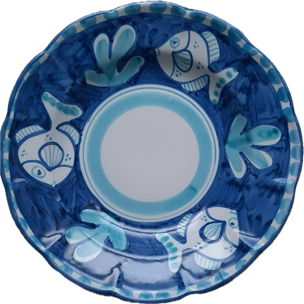 Amalfi Turquoise Blue Fish Plate 25cm