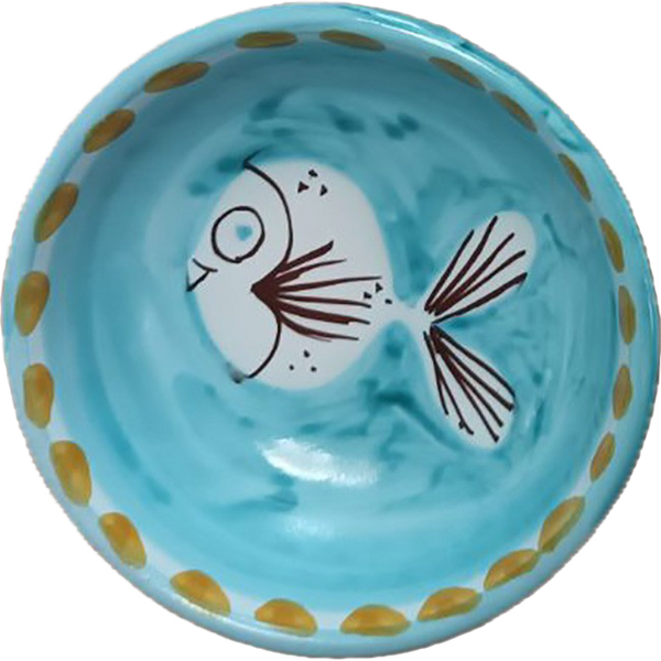 Amalfi Bowl 11 cm – Green Fish