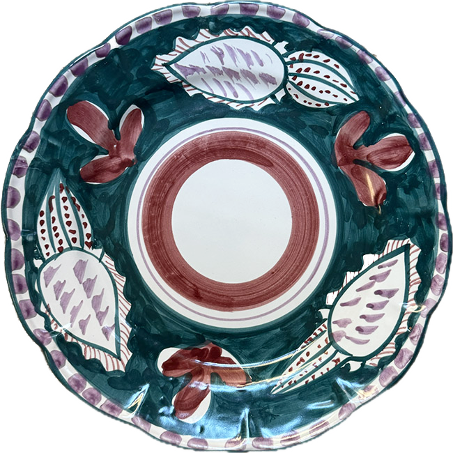 Amalfi Green Cuttlefish Plate 25cm