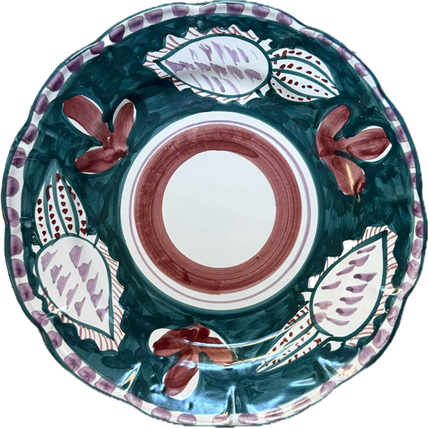 Amalfi Green Cuttlefish Plate 25cm