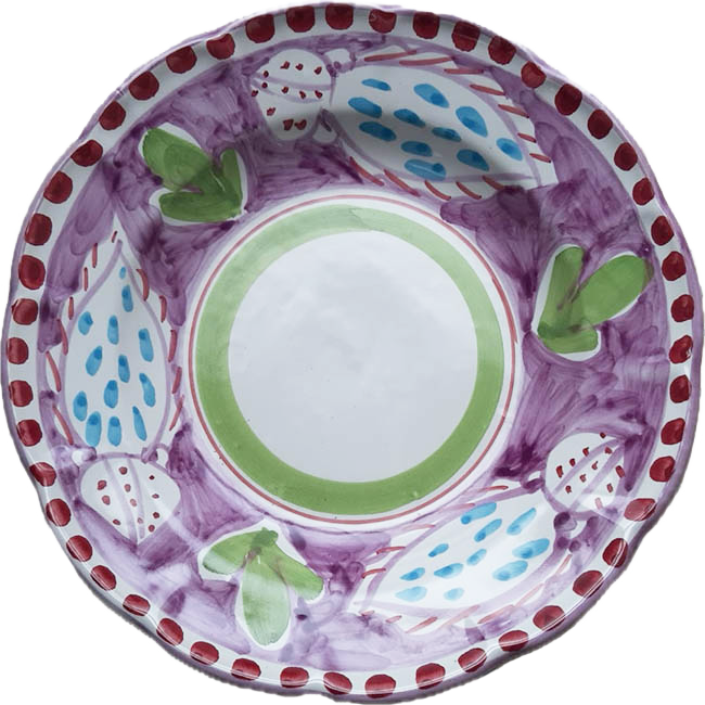 Amalfi Plate 20 cm Purple Cuttlefish