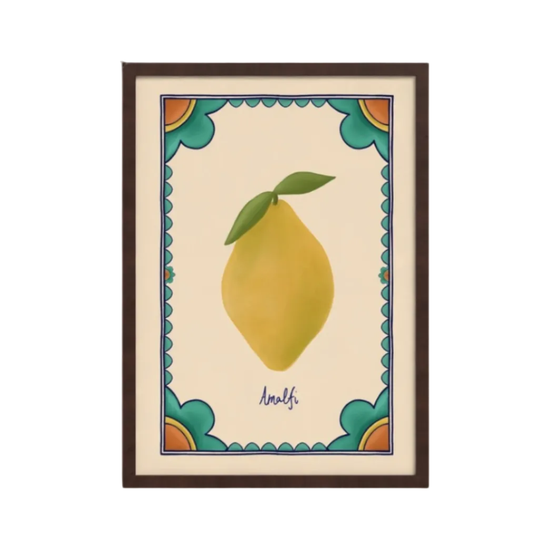 Amalfi art print — hand-illustrated giclée by Queen of the Rodeo