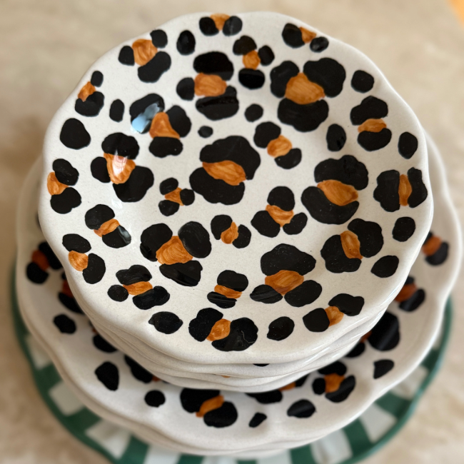 Leopard Plate 20cm