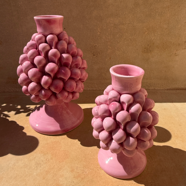 Pigna Candle Holder Pink – Small