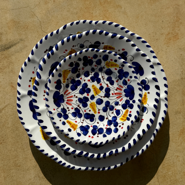 Deruta Plate 25 cm Blue