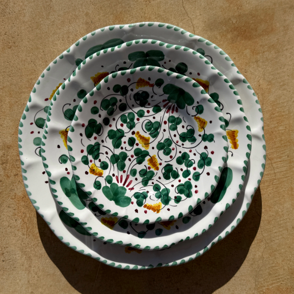Deruta Plate 16 cm Green