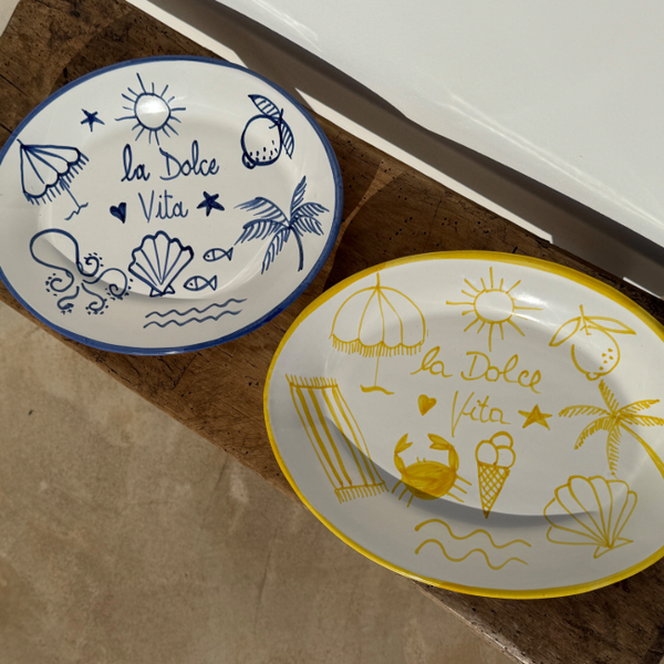 Dolce Vita Oval Platter Yellow - 32cm