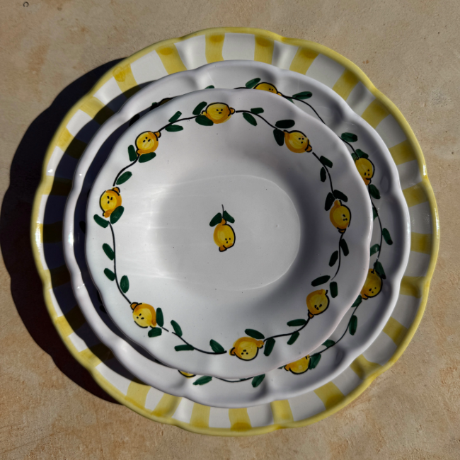 Lemon Frutta Plate - 20 cm
