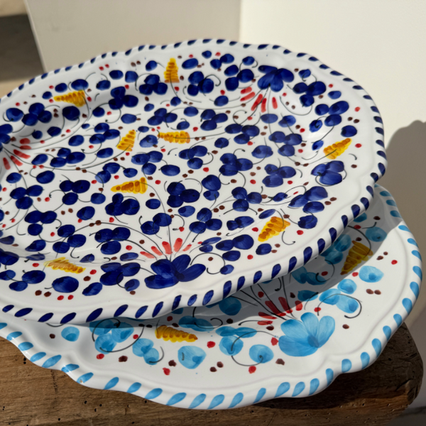 Deruta Plate 25 cm Blue