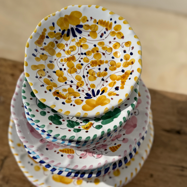 Deruta Plate 25 cm Turquoise