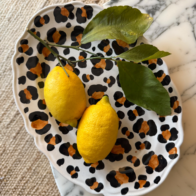 Leopardo Oval Platter 32cm